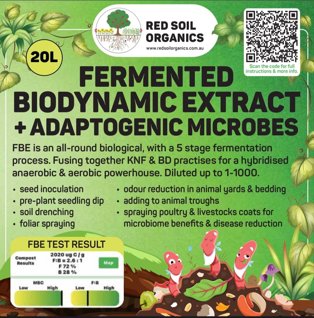 Biodynamic Ingredients Fermented Biodynamic Extract + Adaptogenic Microbes – RED SOIL ORGANICS